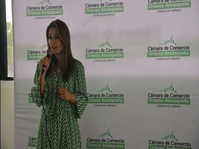 Camila Escobar, presidenta de la Cámara de Comercio de Oriente Antioqueño