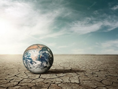 Suelo seco por el cambio climático